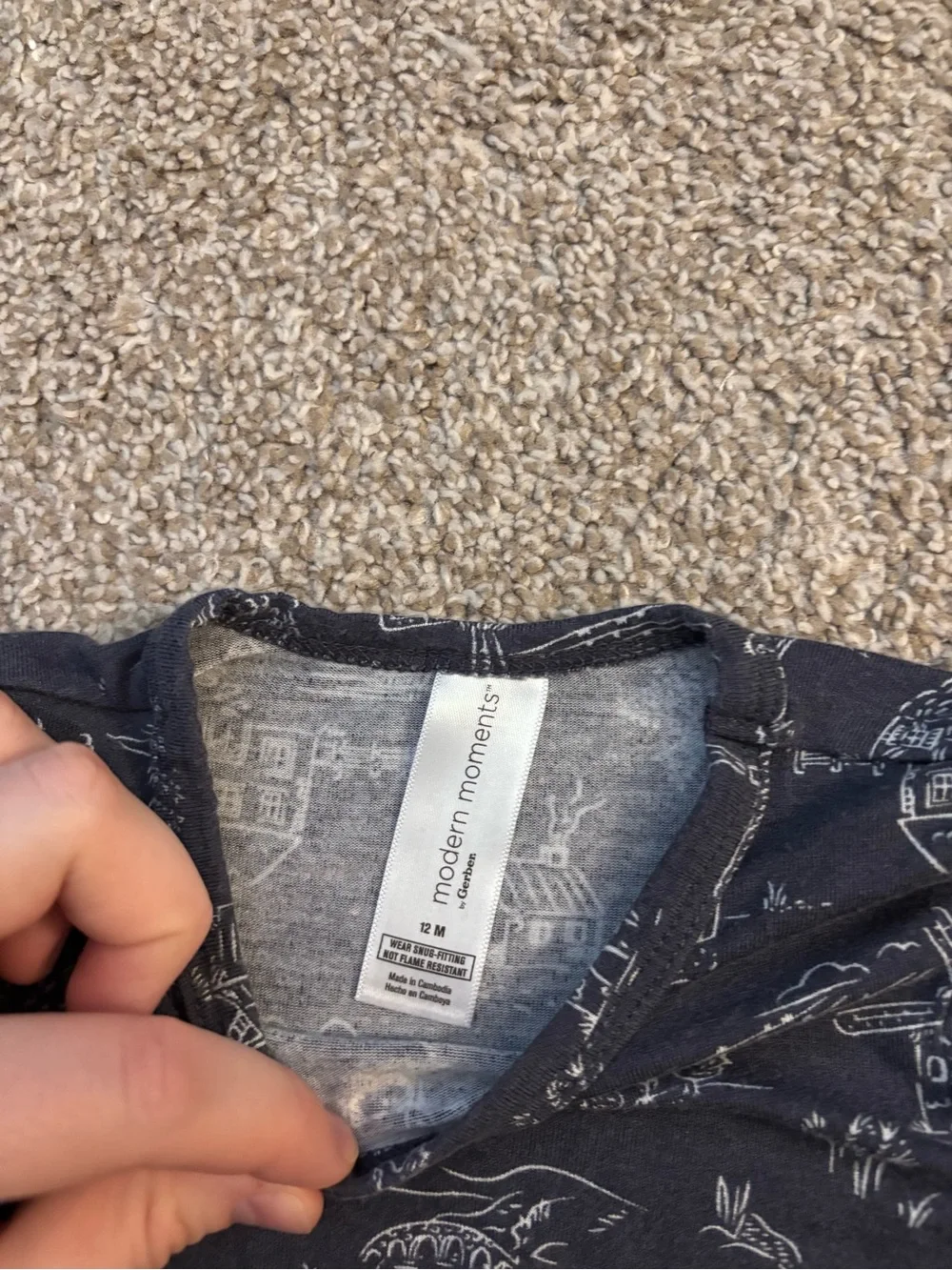 Modern Moments By Gerber Pajama Set 12M